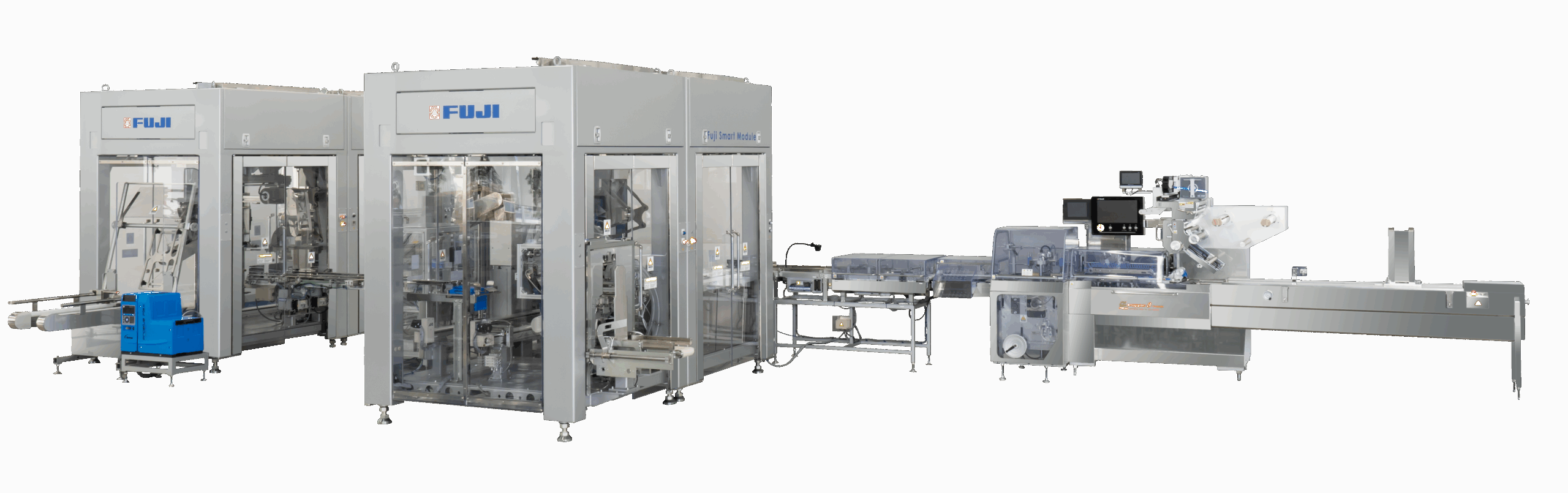 Fuji Smart Module<br>横形ピロー包装機～ラップカートナ～ラップケーサ