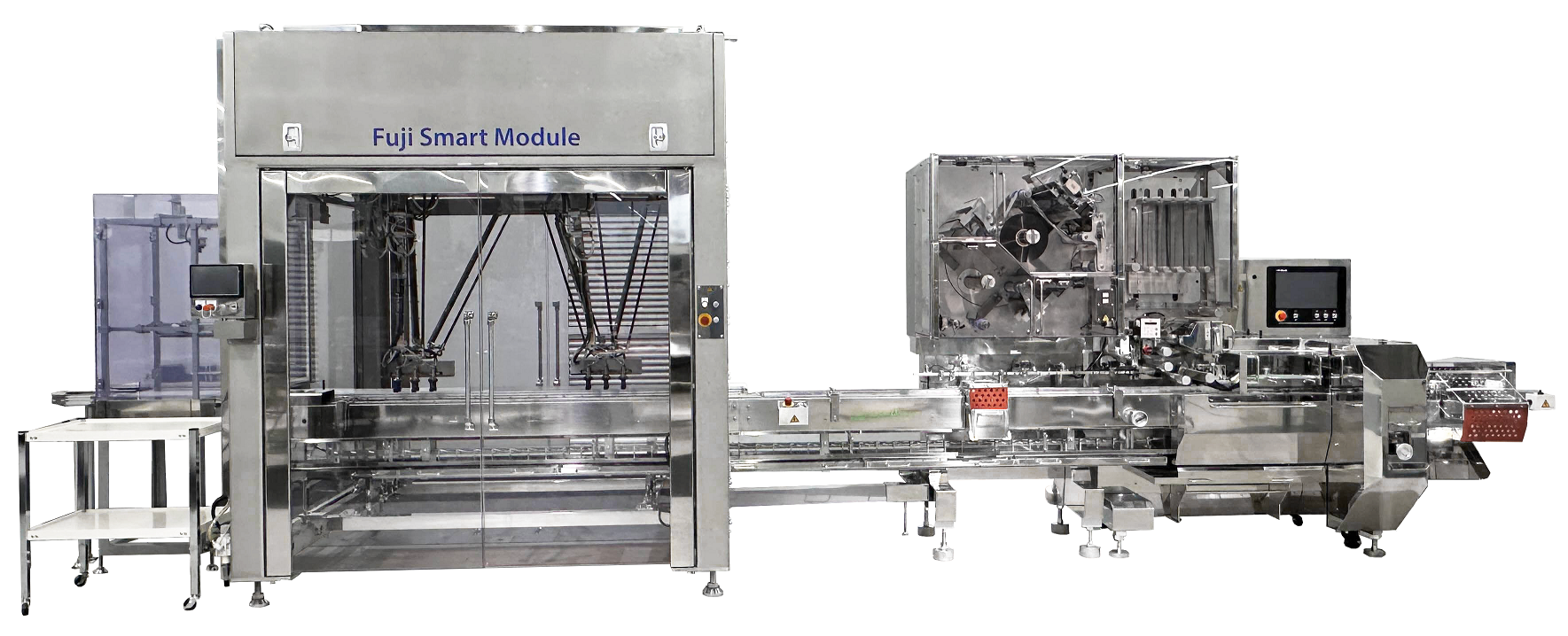 Fuji Smart Module<br>高速超音波加熱シール式包装機<br>パラレルロボット供給連動